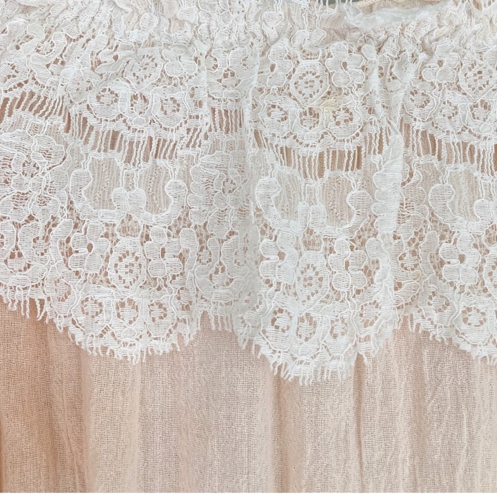 MUCHE & MUCHETTE**Nude Bounty Romper w/Lace**One Size $199 - Picture 3 of 10